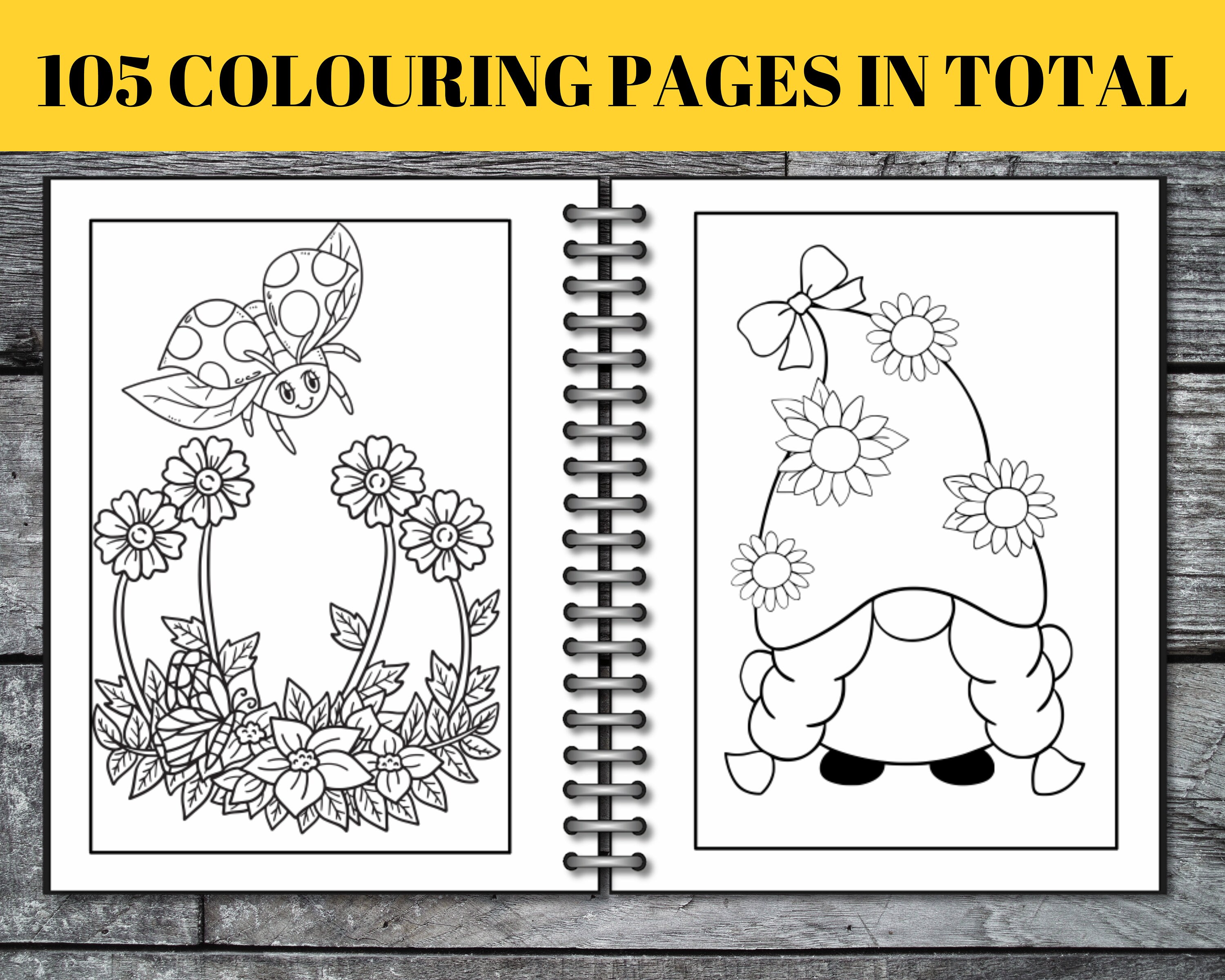 Spring Flower Coloring Sheet