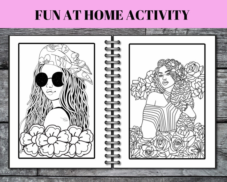 Black Girl Magic Coloring Book | Positive Affirmations (PDF Download ...