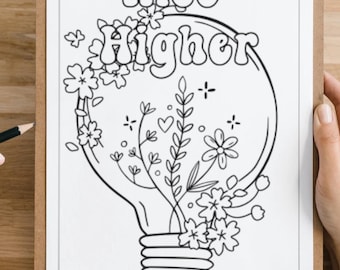 24 Self-Love Affirmation Coloring Pages, Motivational Quotes, Stress Relief Coloring Book, Inspirational Motivational Quotes, Anxiety Relief