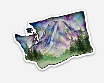 Mt. Rainier Washington sticker