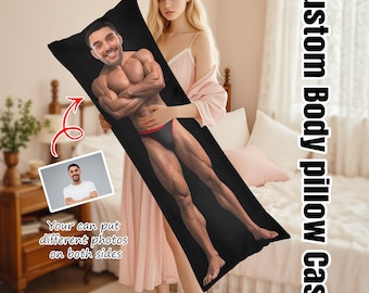 Op maat gemaakte kussensloop met fotobody: gepersonaliseerde dakimakura-hoes