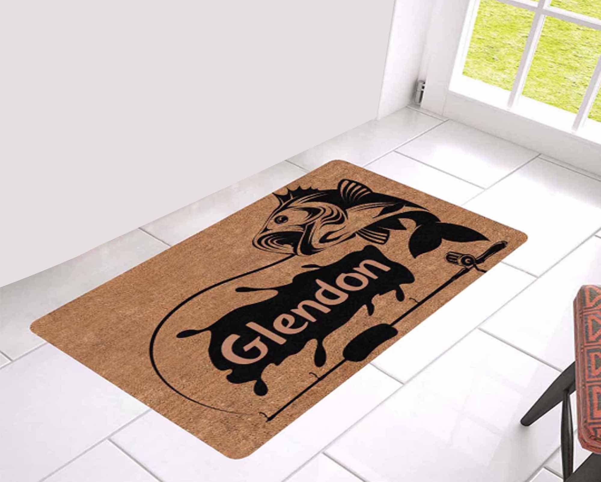 Alfombra de entrada personalizada con nombre de familia | Etsy