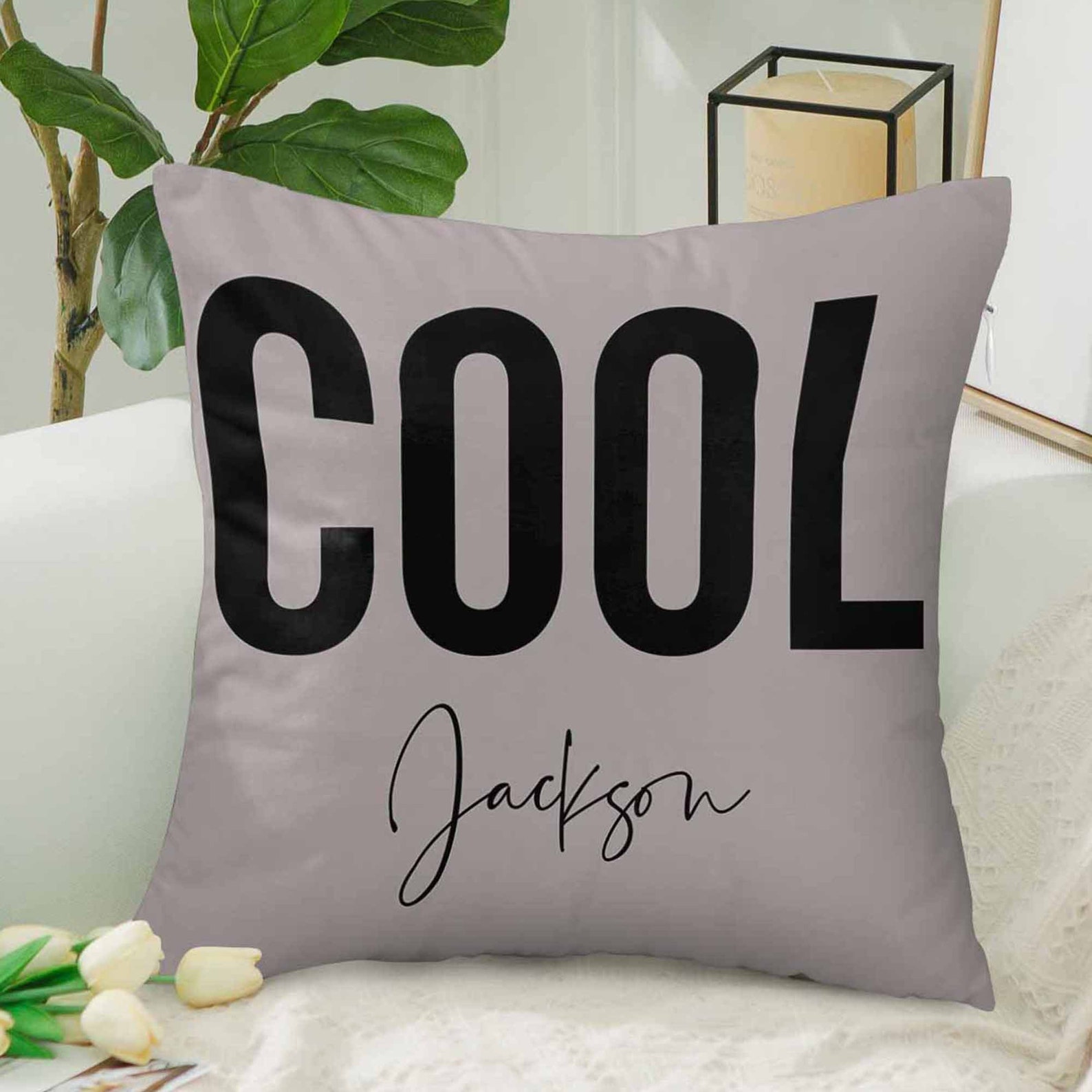 Custom Throw Pillow Cover with Name Funny Personalized Pillow Etsy