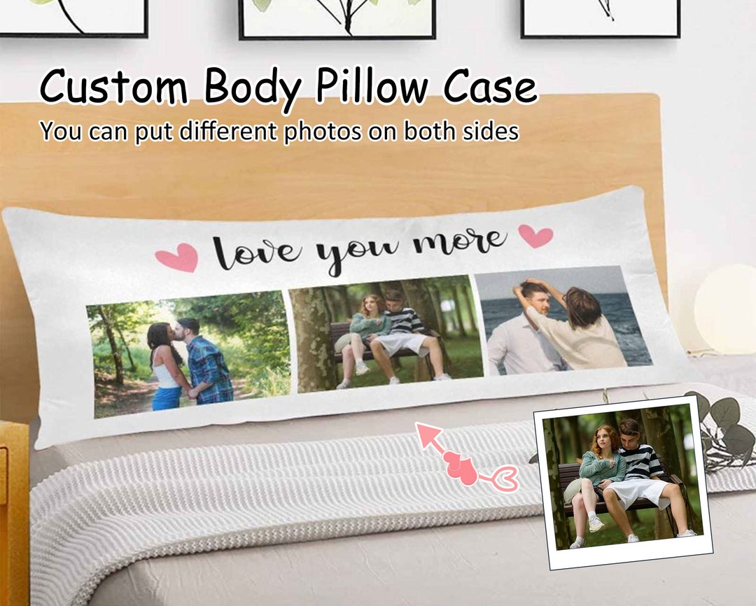 Custom Photo/text Body Pillow Case, Photo on Pillowcase, Funny