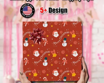 Custom Christmas Wrapping Paper, Funny Personalized Wrapping Paper, Custom Gift Wrap, Red Gift Wrap Paper Roll, Christmas Gift, Xmas Gift