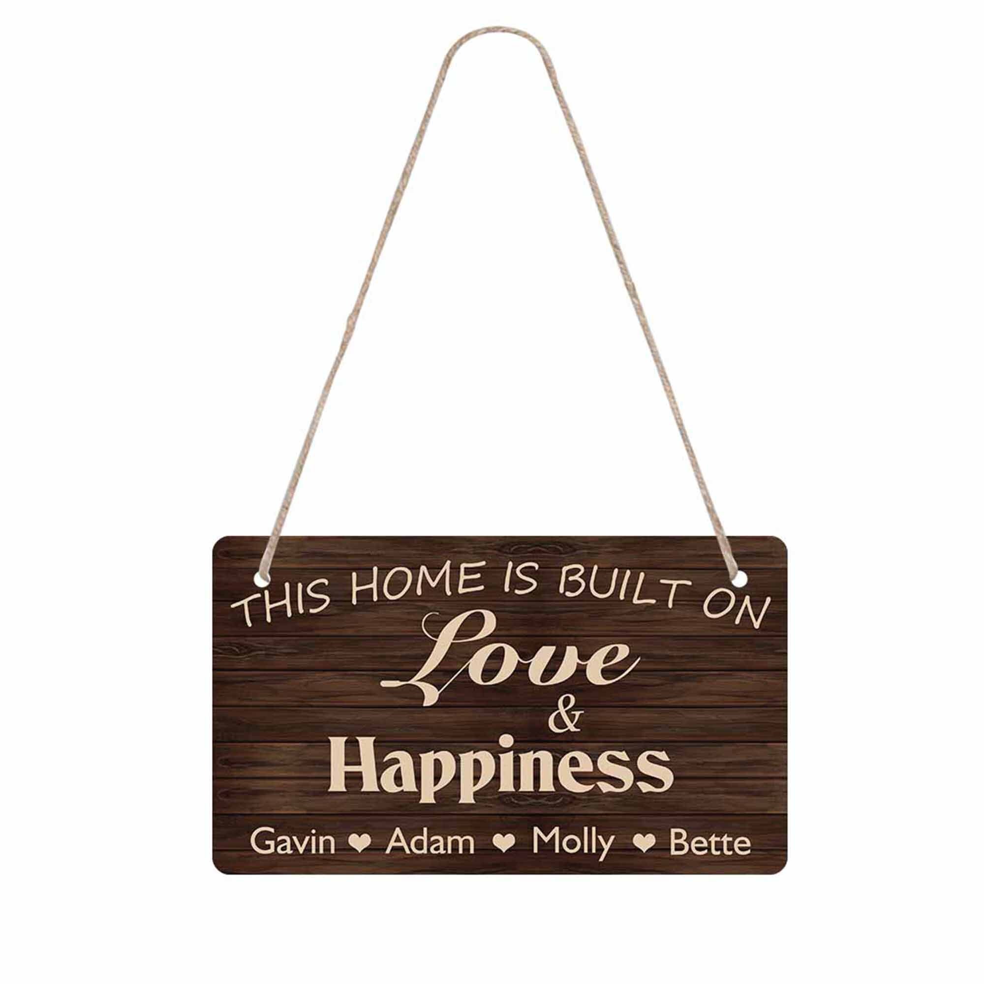 Personalized Wall Hanging Plaque With Family Name Funny Custom Etsy UK