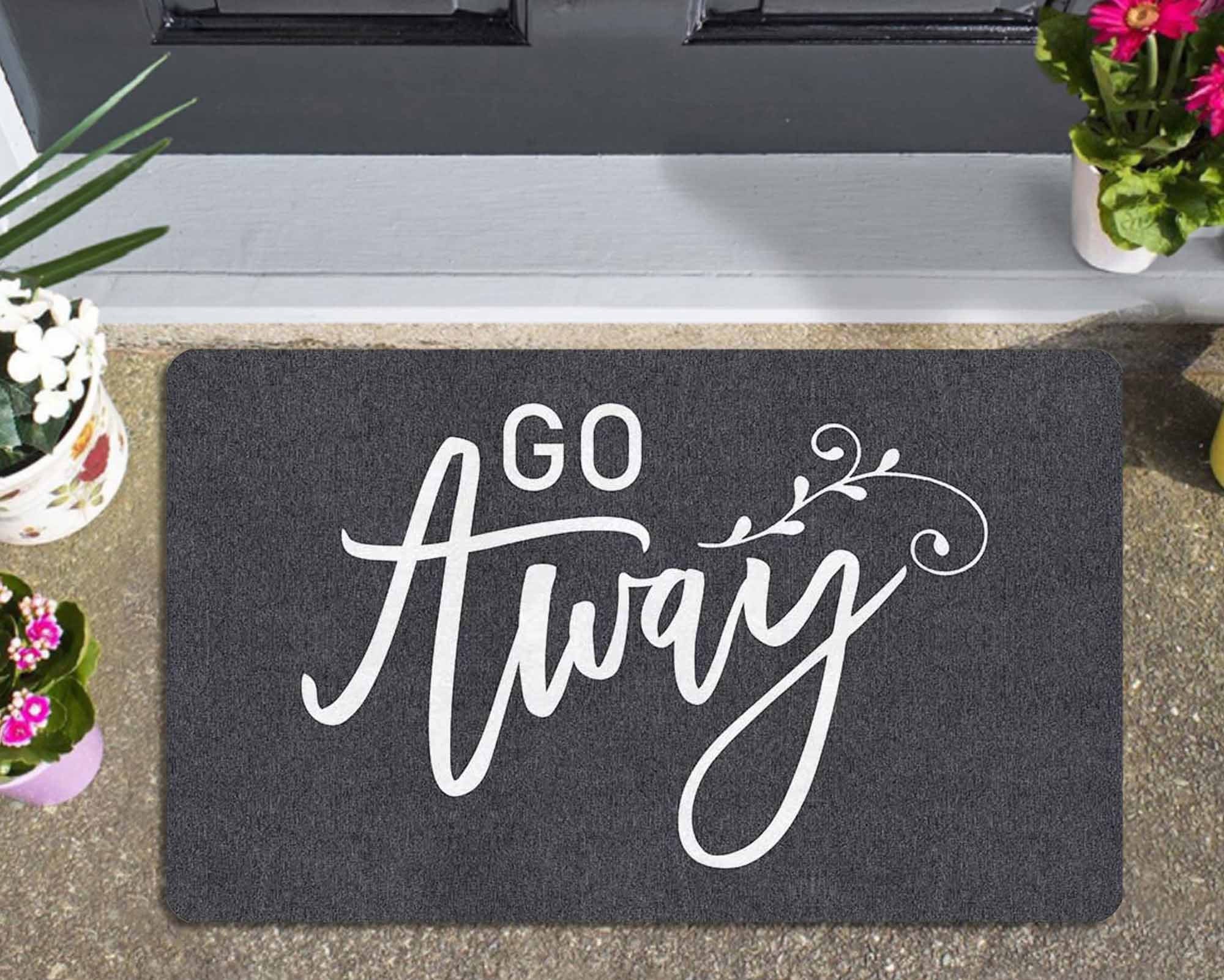 Entrance Front Door Mats Rug Waterproof PVC Non-Slip Doormat In