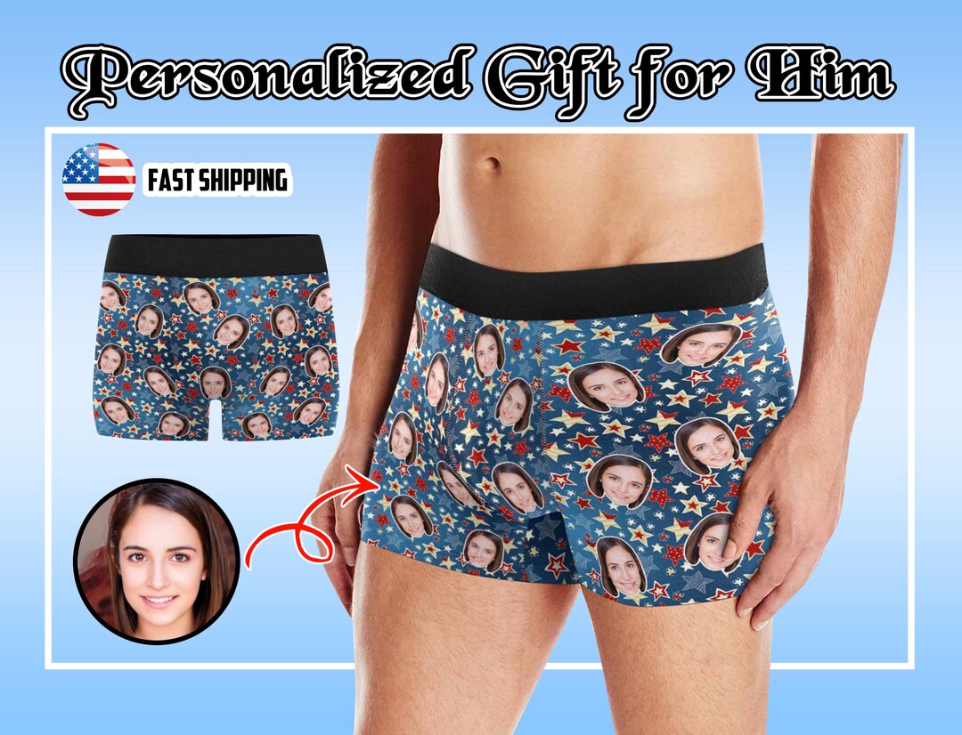 Custom Briefs Personalized Boxer Briefs,custom Face Underwear,men's Underwear Photo ...