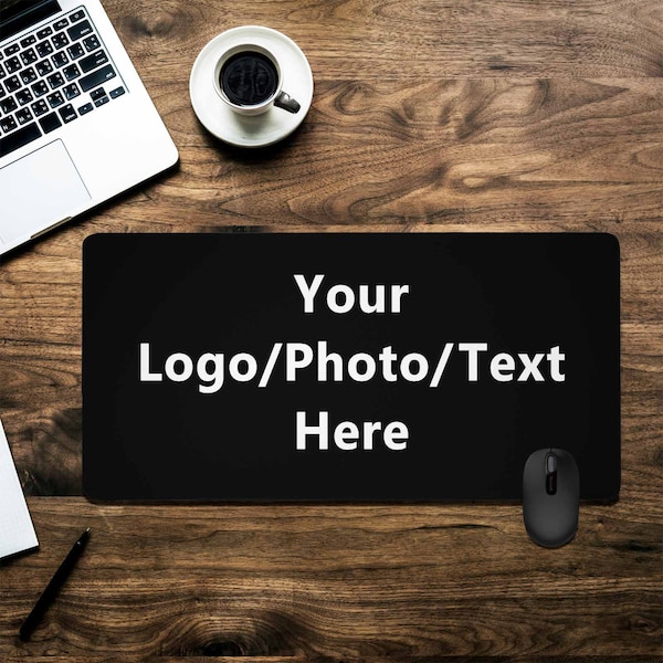 Custom Mouse Pad with Photo/Text/Logo Personalized MousePad, Large Mouse Pad, Custom Desk Playmat, Desk Accessory, Christmas Gifts for Him