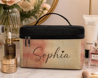 Large Cosmetic Bag, Toiletry Bag Women, Gift for Wife, Gift for Girlfriend, Gift for Mom, Anniversary Gift