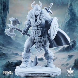 Barbarian - Kreyvos | DnD | Tabletop Games | Wargames | Miniature | Primal Collectibles