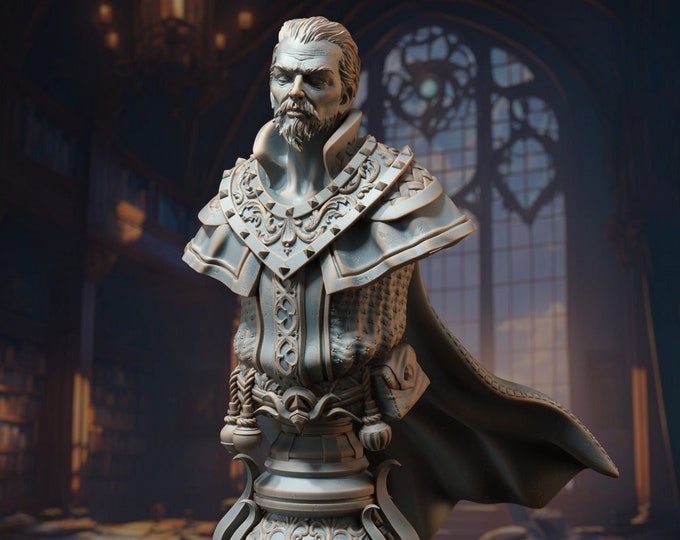 BUST: Master Sorcerer - Barandir the Lucid | DnD | Tabletop Games | Wargames | Miniature | DM STASH