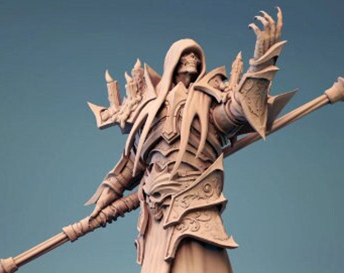 Wight Necromancer | DnD | Tabletop Games | Wargames | Miniature | Lord of the Print