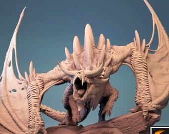 Dragón de Magma Anciano / DnD / Juegos de mesa / Juegos de guerra / Miniatura / El Señor de los Anillos