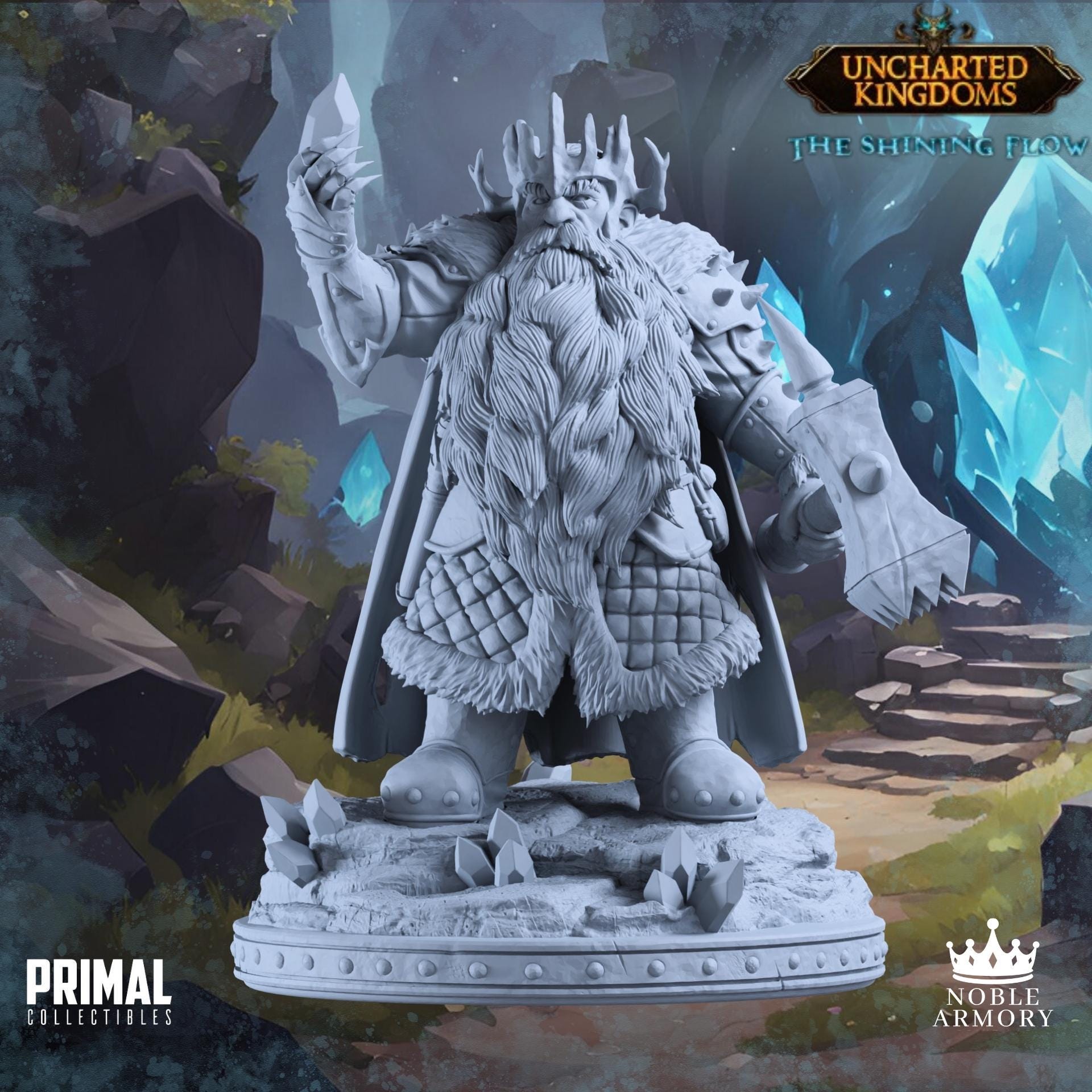 Dwarf King - Gimrak | DnD | Tabletop Games | Wargames | Miniature | Primal Collectibles