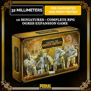 Ogres Crowd Bundle | DnD | Tabletop Games | Wargames | Miniature | Primal Collectibles