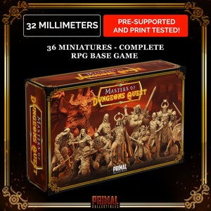 Masters of Dungeons Quest Bundle | DnD | Tabletop Games | Wargames | Miniature | Primal Collectibles