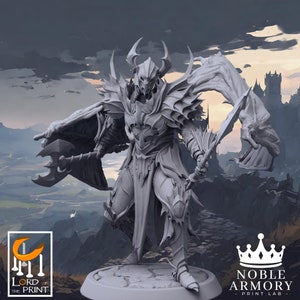Knight Draven Evernight Immortalis Charge DnD | Undead | Vampire | Tabletop Games | Wargames | Miniature | Lord of the Print