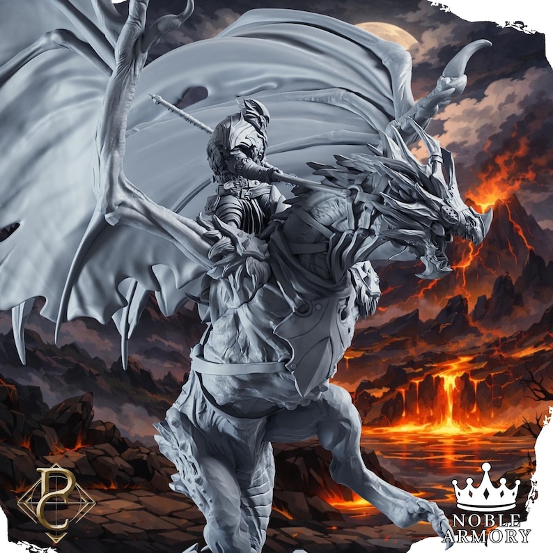 Lanceritros Frostbound Wyvern/dragon Rider | Dnd | Tabletop Games ...