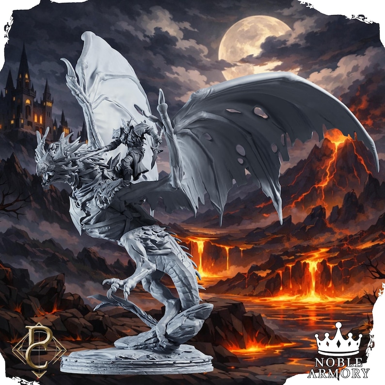Lanceritros Frostbound Wyvern/dragon Rider | Dnd | Tabletop Games ...