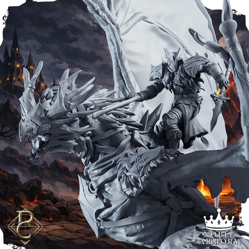 Lanceritros Frostbound Wyvern/dragon Rider | Dnd | Tabletop Games ...
