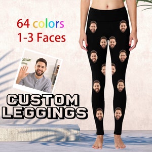 Face Leggings Etsy