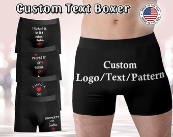 Valentine's Day Gift Custom boxers with picture Custom underwear with face Personalized photo on underwear Custom briefs and socks for him