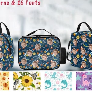 Personalized Kids Lunch Box: Custom Face Insulated Lunch Bag