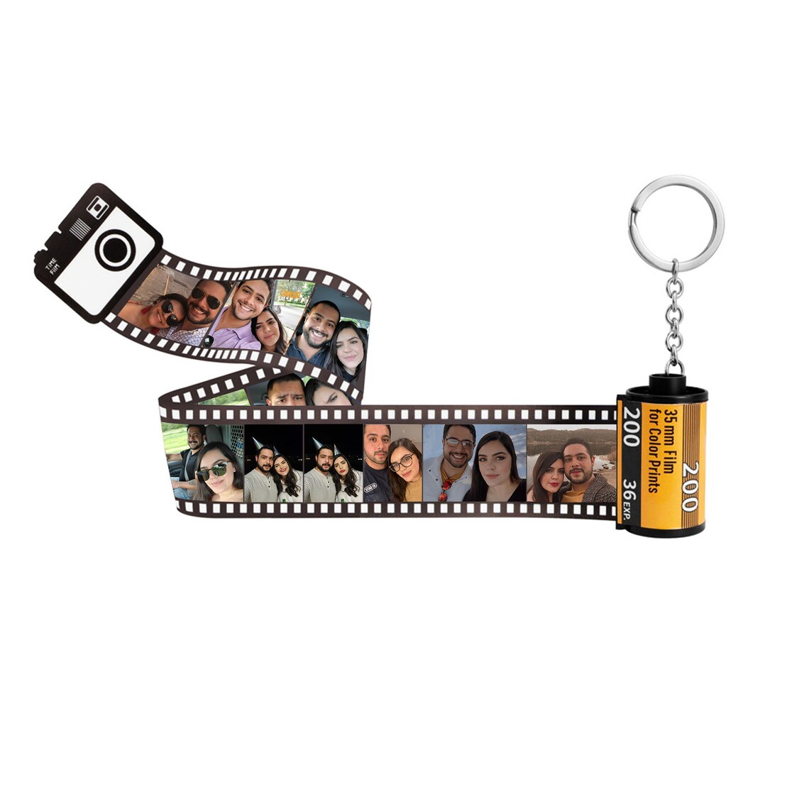 Camera Roll keychain Personalized Film Roll Keychain