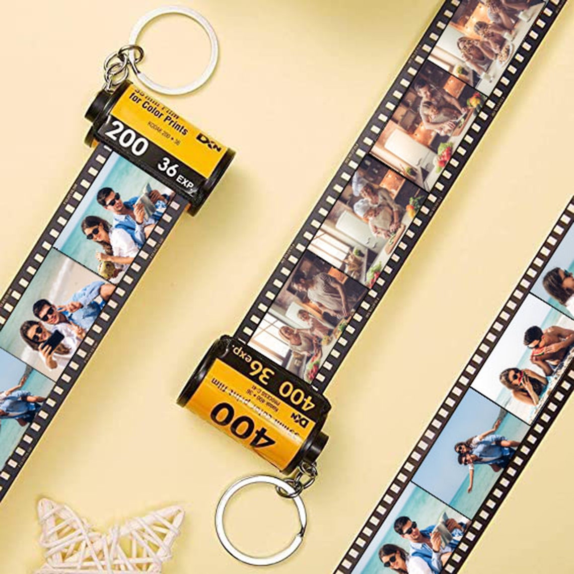 Custom Film Roll Keychain Personalized Camera Roll keychain Etsy