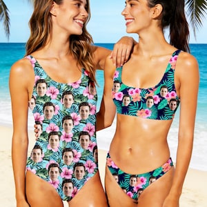 Custom Face Swimsuit: Personalized Women's Summer Swimwear