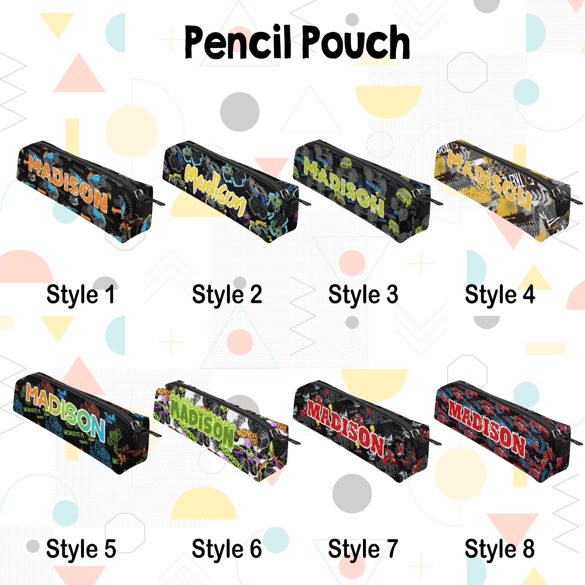 Personalized Monster Truck Backpack with Name, Personalized Name Backpack, Lunch Bag, Pencil Pouch, Boy Back to School, Back to School Gifts