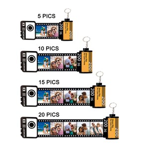 Custom Film Roll Keychain, Personalized Camera Roll Keychain, Photos ...
