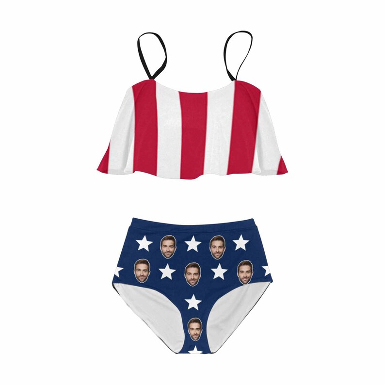 Custom Face Swimsuit Personalized Photo Swimsuit Bachelor Etsy