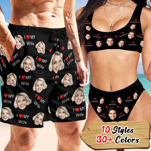 Custom Face Swimsuit: Personalized Bathing Suit or Swim Trunks