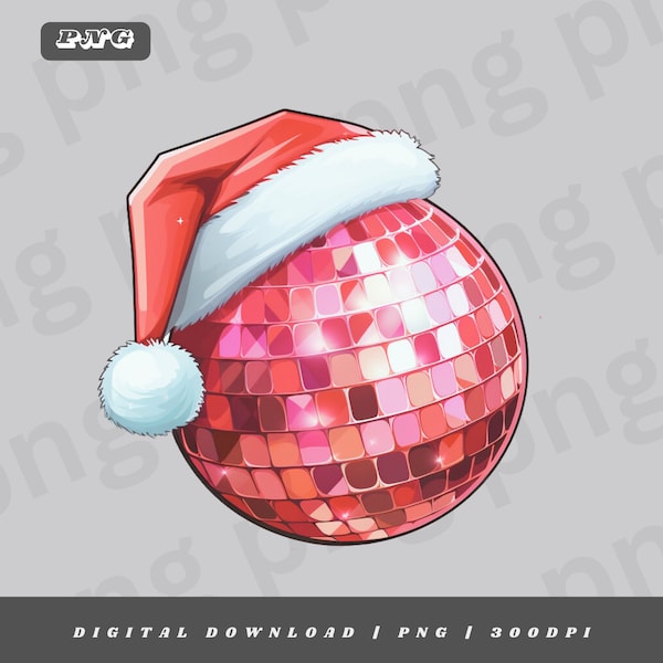 Retro Christmas Png, Disco Ball Png, Christmas Disco, Trendy Christmas Shirt, Commercial Use, Christmas Png, Retro Christmas Shirt