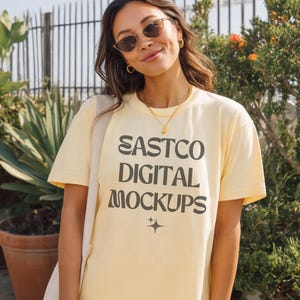 Comfort Colors Butter Mockup, C1717 Butter Mockup, Comfort Colors Mockup, Model Mockup C1717, Butter Shirt Mockup, C1717 Mockup Trendy Mocks