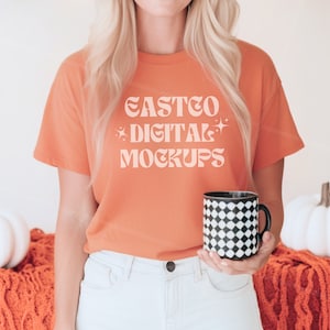 Comfort Colors Terracotta, CC1717 Mockup, Comfort Colors Mockup, Terracotta Mockup Comfort Colors 1717, Terracotta Mockup, Halloween Mockup