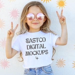 CC9018 White, Youth Comfort Colors Mockup, Kids Comfort Colors Shirt, White Kids Tee, Comfort Colors 9018 Mockup, Trendy Kids Mockups