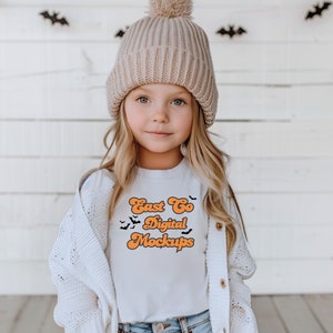 CC9018 White, Youth Comfort Colors Mockup, Kids Comfort Colors Shirt, White Kids Tee, Comfort Colors 9018 Mockup Kids Halloween Shirt Trendy