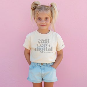 Maquette 3321 de Rabbit Skins Naturel | T-shirt maquette en peaux de lapin pour tout-petits | RS 3321 Maquette Naturel | Maquette de chemise bohème pour tout-petit | Maquette pour enfants