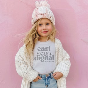 CC9018 White, Youth Comfort Colors Mockup, Kids Comfort Colors Shirt, White Kids Tee, Comfort Colors 9018 Mockup, Trendy Kids Mockups