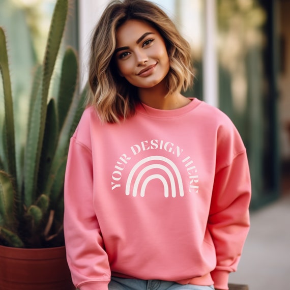 Comfort Colors 1566 Watermelon Sweatshirt Mockup Boho Sweatshirt Mockup Comfort Colors Sweatshirt Watermelon Trendy Sweatshirt Png Etsy