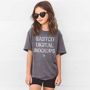CC9018 Pepper, Youth Comfort Colors Mockup, Kids Comfort Colors Shirt, Pepper Kids Tee, Comfort Colors 9018 Mockup, Trendy Kids Mockups