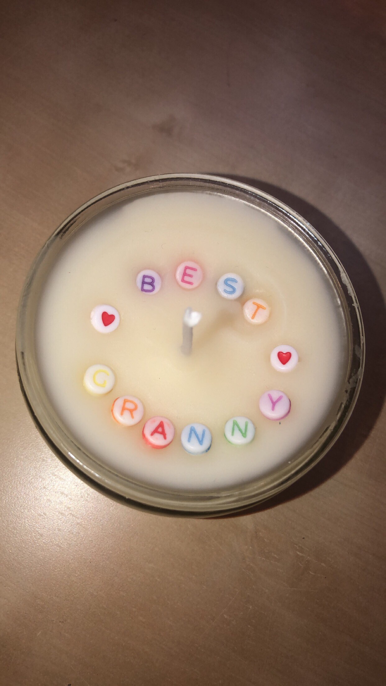 Personalised candles name / message beads Etsy