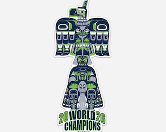 Seahawk Darkside Darth Vader 2026 World Champion Vinyl Sticker