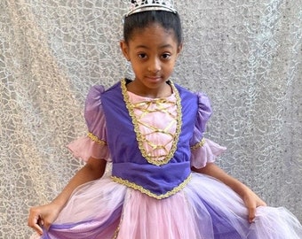 RAPUNZEL dress, princess dress, toddlers princess dress, girls birthday party outfit, Pretty Princess Dress Like Me™