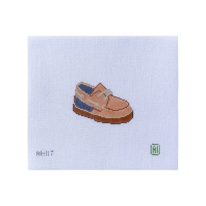 Lil’ Boat Shoe Needlepoint Canvas