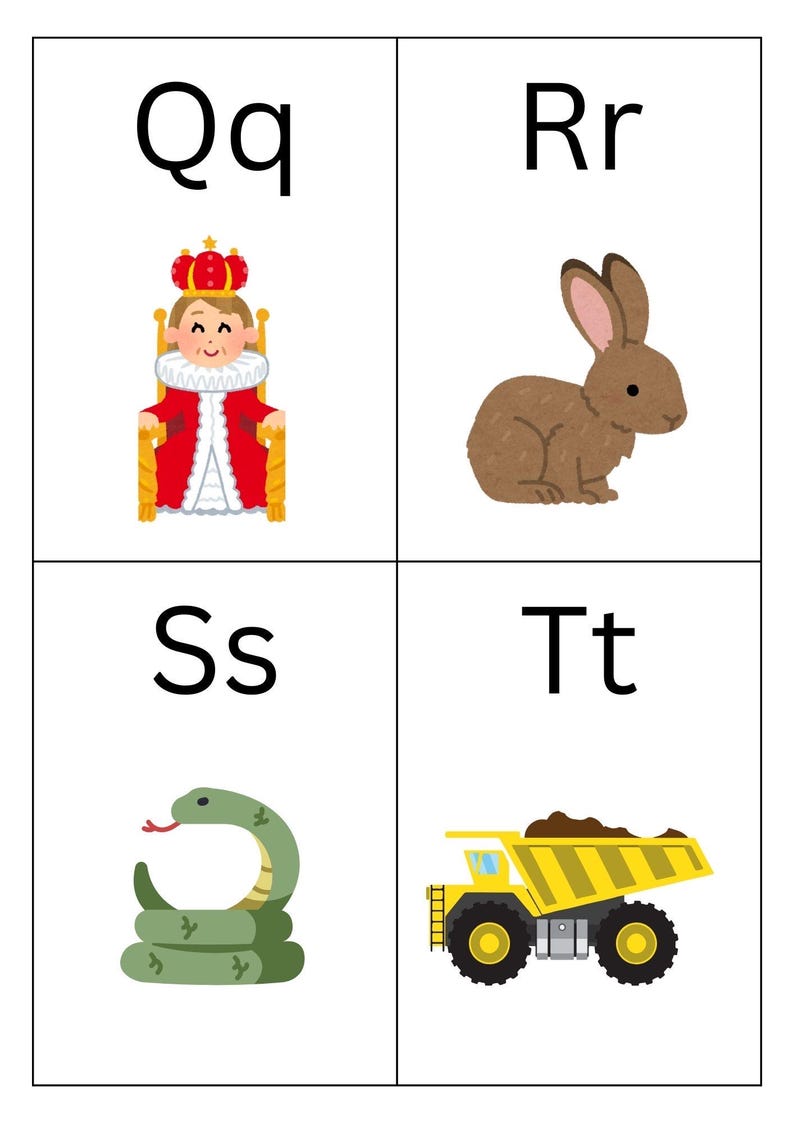 Printable Alphabet Flashcards - Etsy