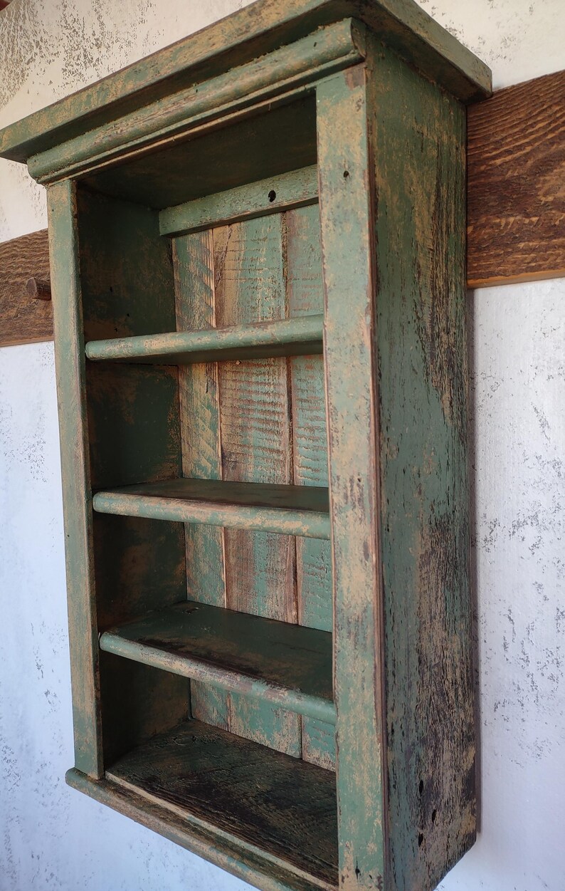 Rustic Country Wall Shelf Made to Look Like an Old Antique Etsy